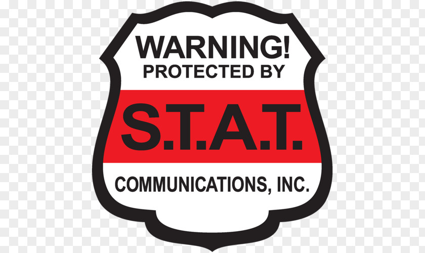 S.T.A.T Communications Security Label Logo Barcode PNG