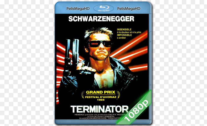 Arnold Schwarzenegger The Terminator Skynet Poster PNG