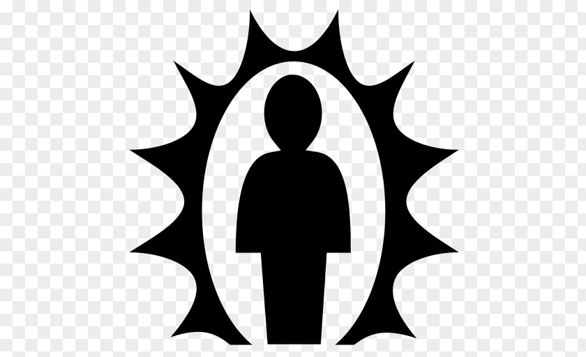 Aura Black & White HeroQuest Symbol Game PNG