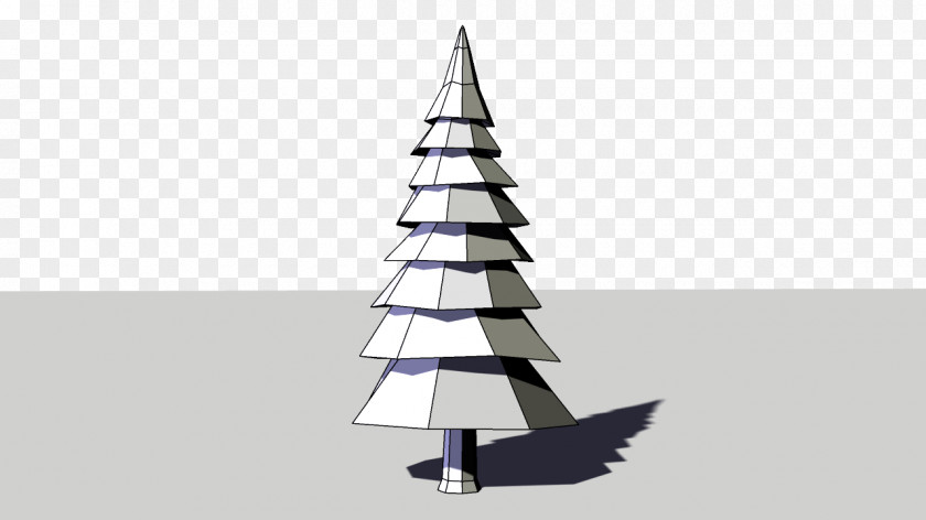 Christmas Tree Pine Low Poly Polygon Mesh PNG