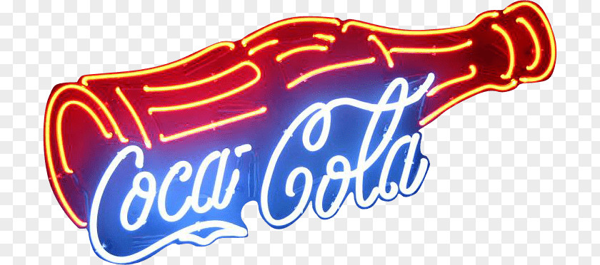 Coca Cola Neon Lighting Sign Fizzy Drinks Coca-Cola PNG