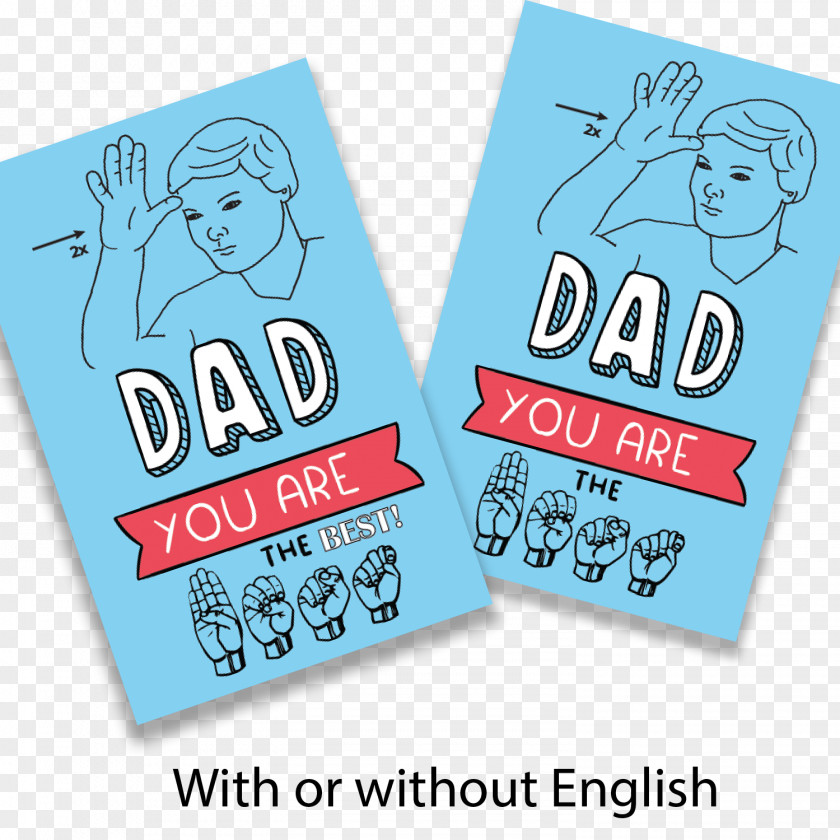 Best Dad American Sign Language Father PNG