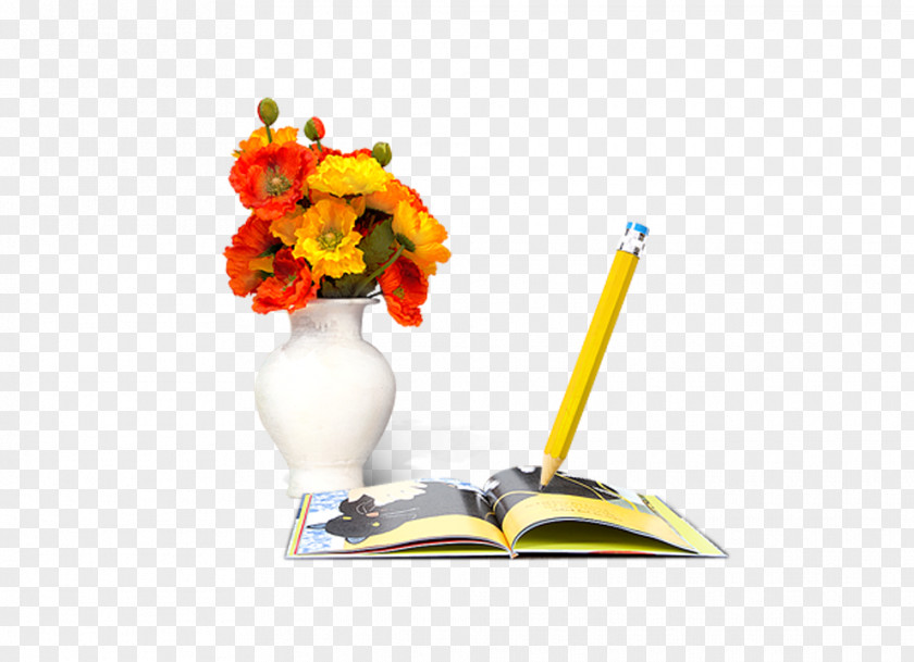 Book Vase PNG