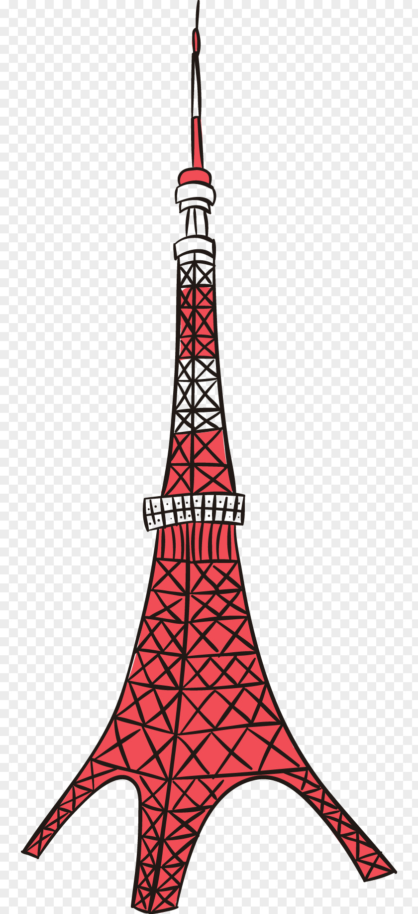 Decorative Elements Of Japanese Culture Tokyo Tower Skytree Eiffel PNG