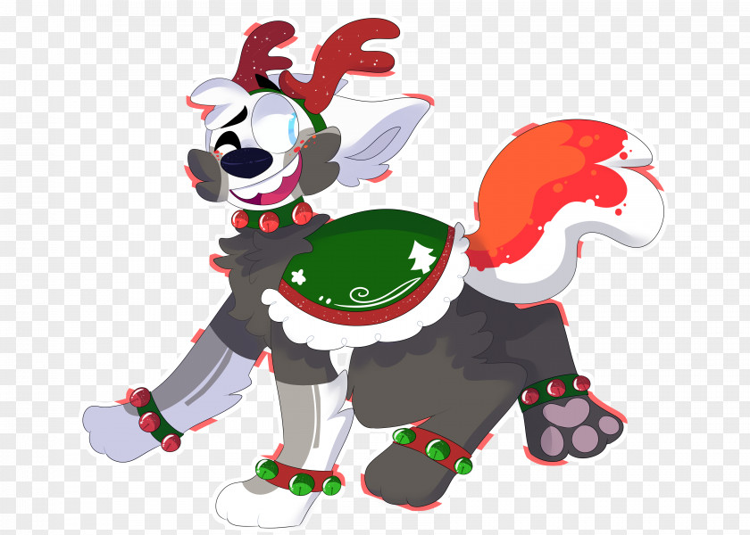 Dog Reindeer Christmas Ornament Clip Art PNG