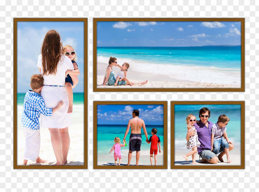 Collage Picture Frames Photomontage Wall PNG