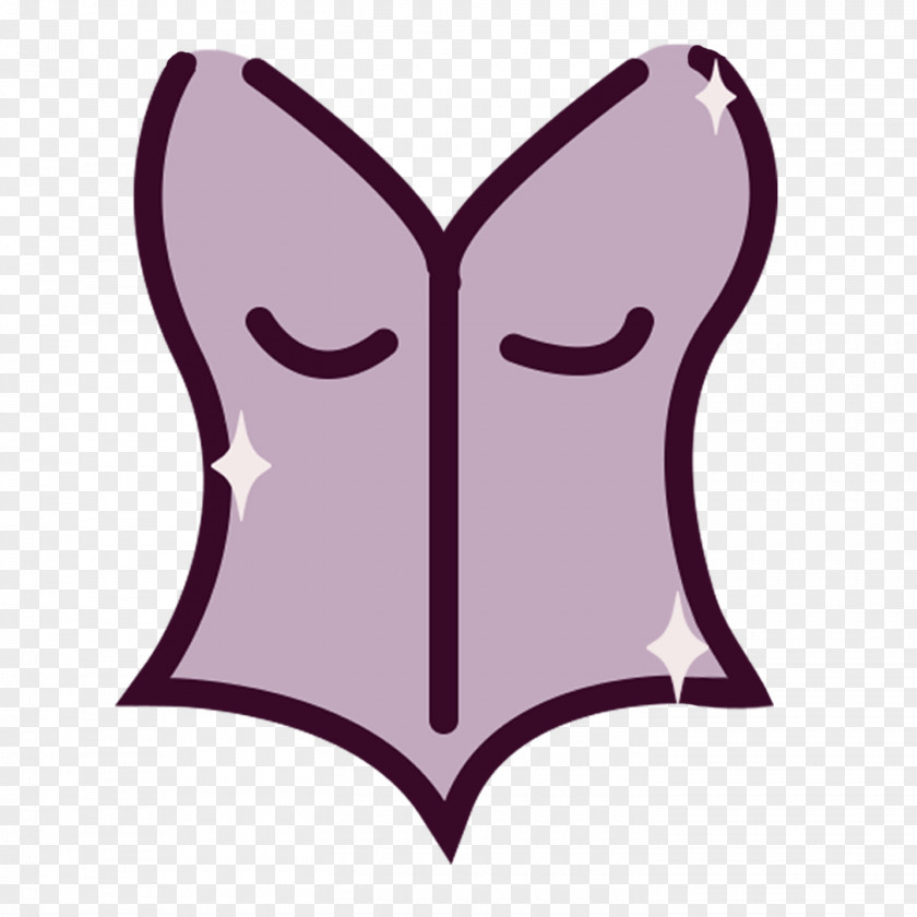 Corset Purple Butterfly Lilac Magenta PNG