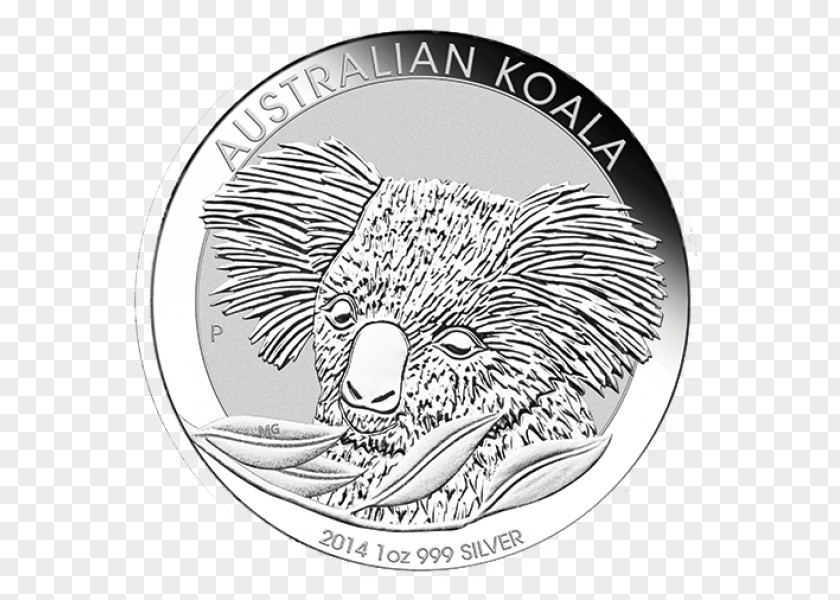 Perth Mint Koala Bullion Coin Australian Silver Kookaburra PNG