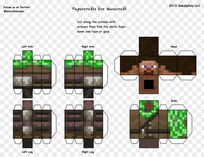 3d Person Minecraft: Story Mode Paper Model Five Nights At Freddy's PNG