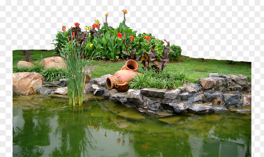 Artificial Lake Garden Yard PNG