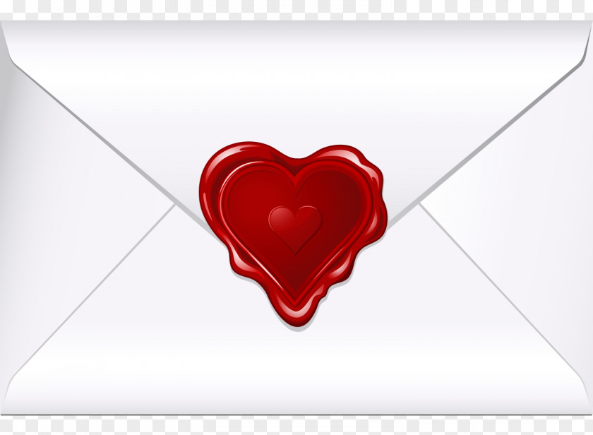 Vector Envelope Valentines Day Heart Clip Art PNG