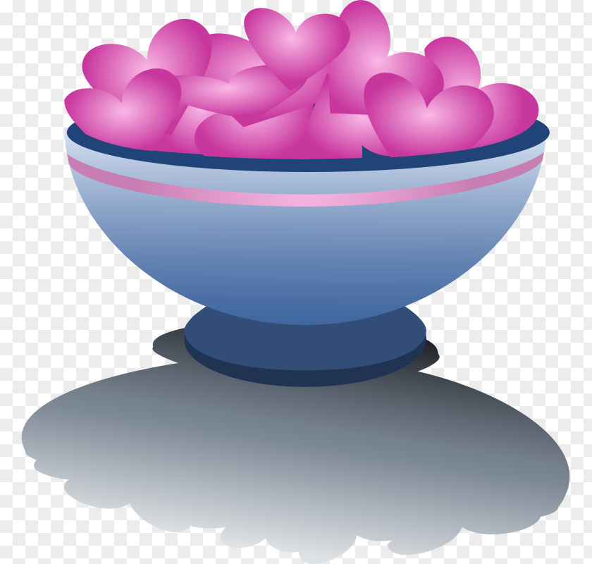 Heart Bowl Valentine's Day Clip Art PNG