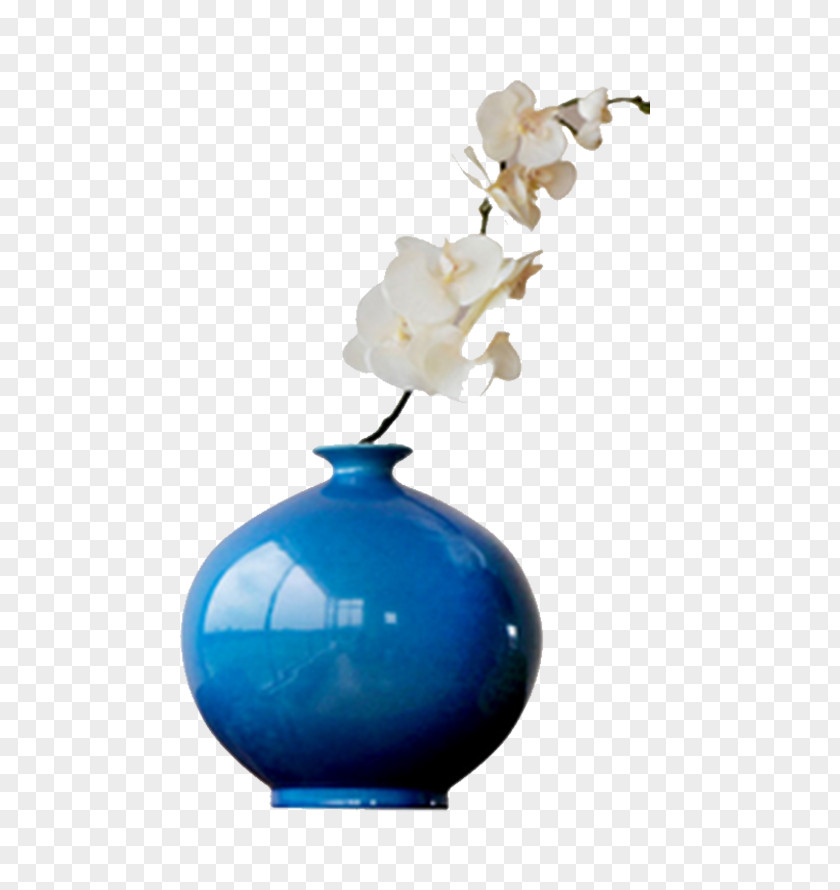 Retro Vase Turquoise PNG