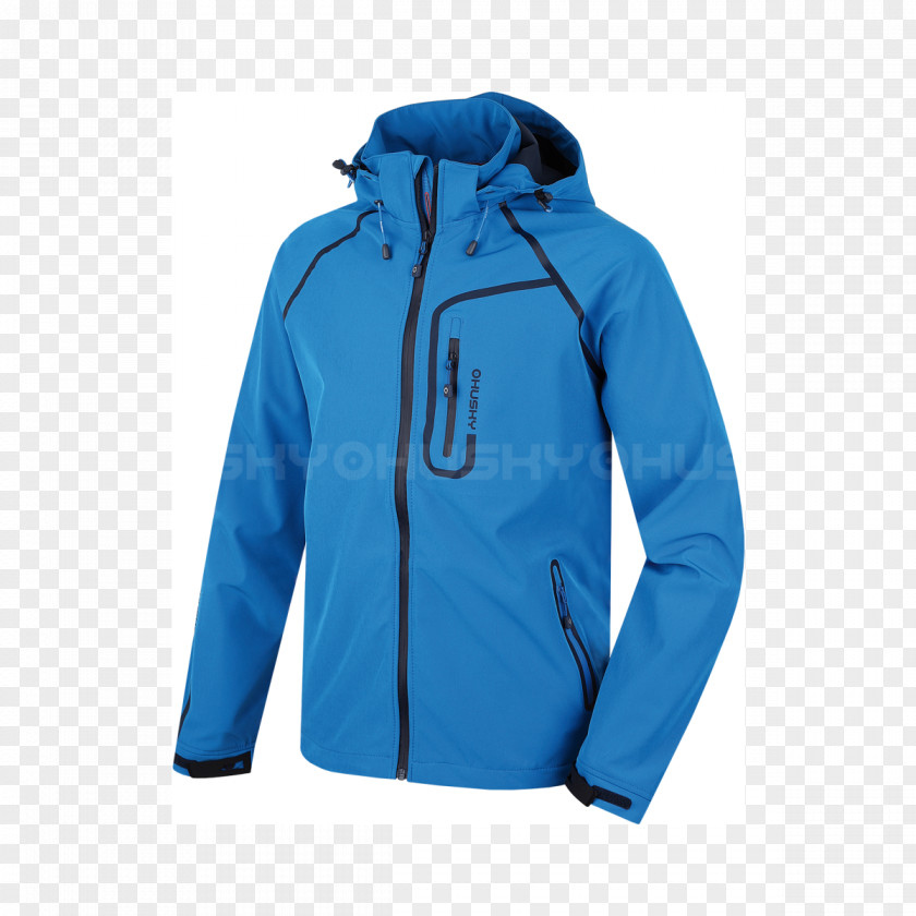 Shell Jacket Hoodie Blue Clothing Polar Fleece PNG