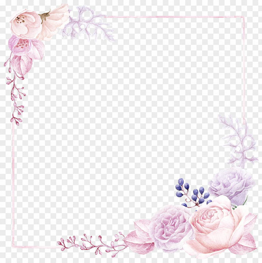 Flower Picture Frame PNG