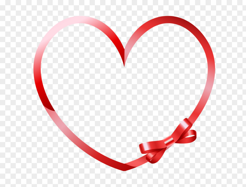 Heart Red Ribbon Color PNG