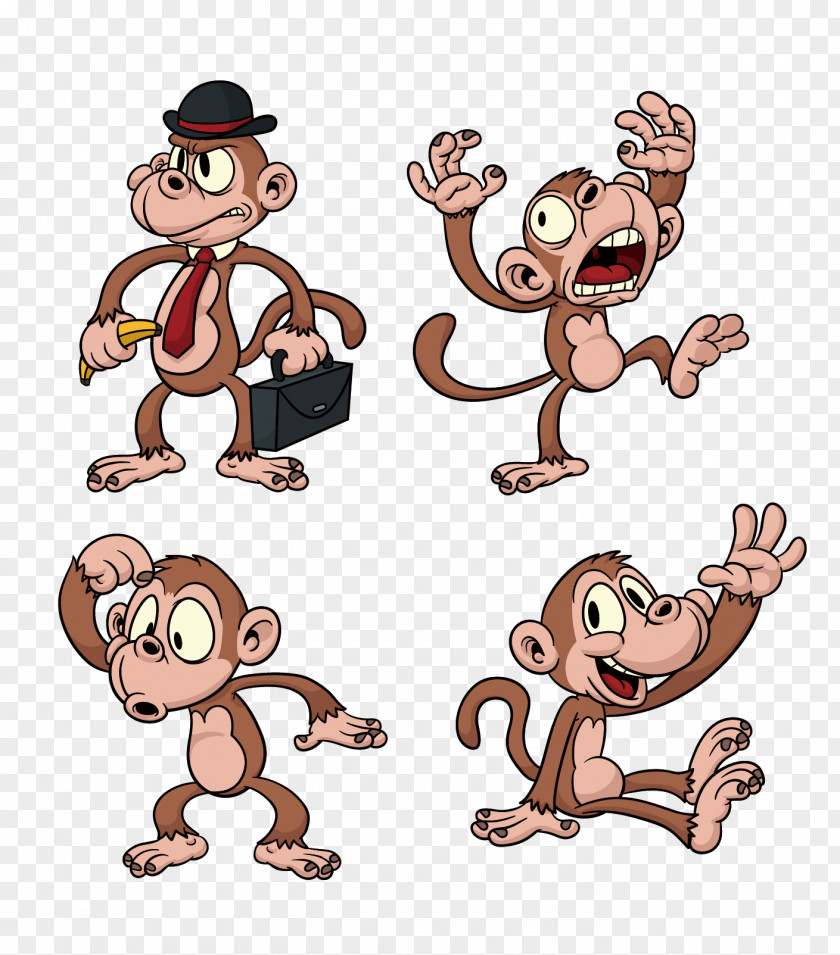 Monkey Chimpanzee Ape The Evil Cartoon PNG