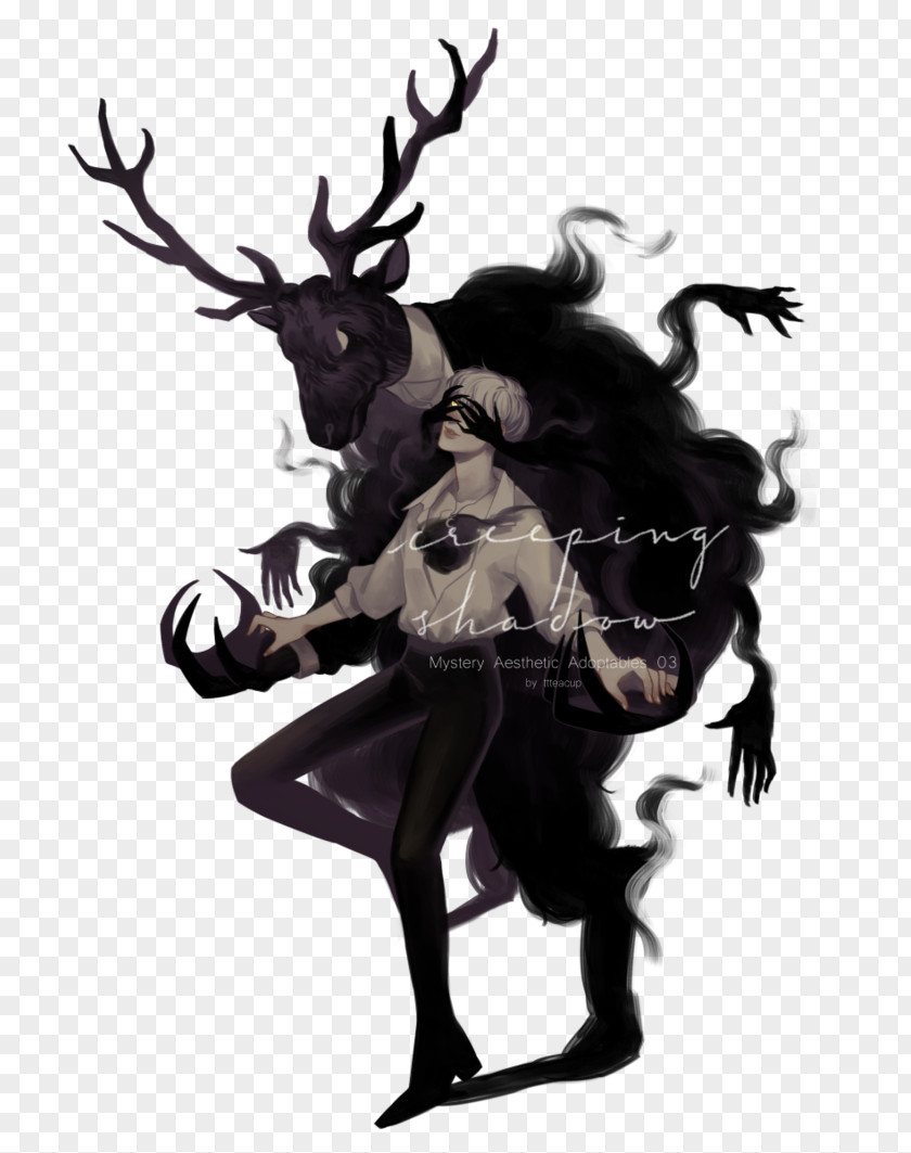 Reindeer Aesthetics Species Infer Shadow PNG