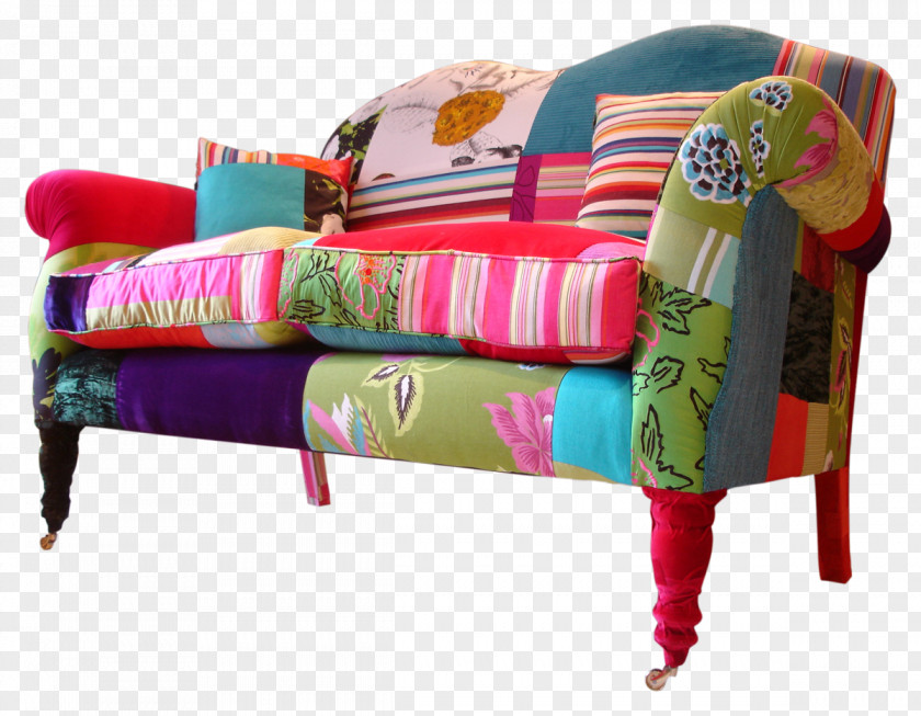 Table Couch Patchwork Cushion Chair PNG