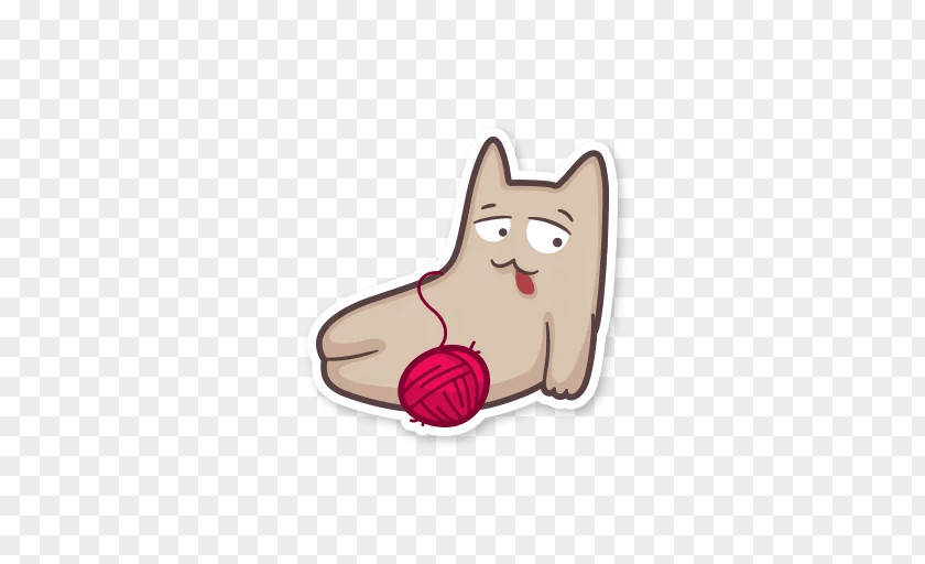 Dog Whiskers Sticker Cartoon Telegram PNG