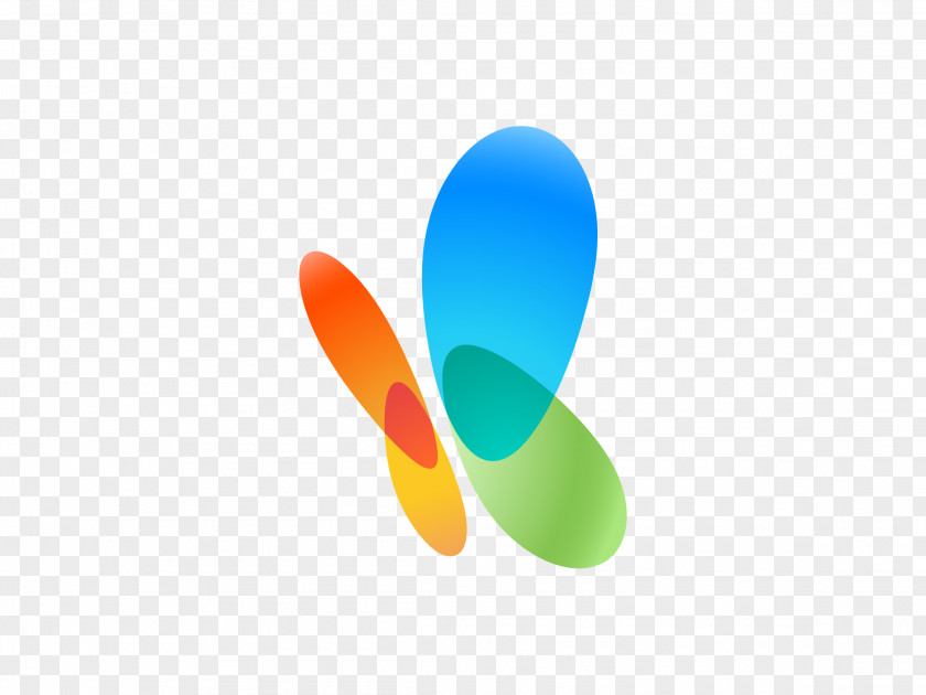 Emblem Logo MSN Butterfly PNG
