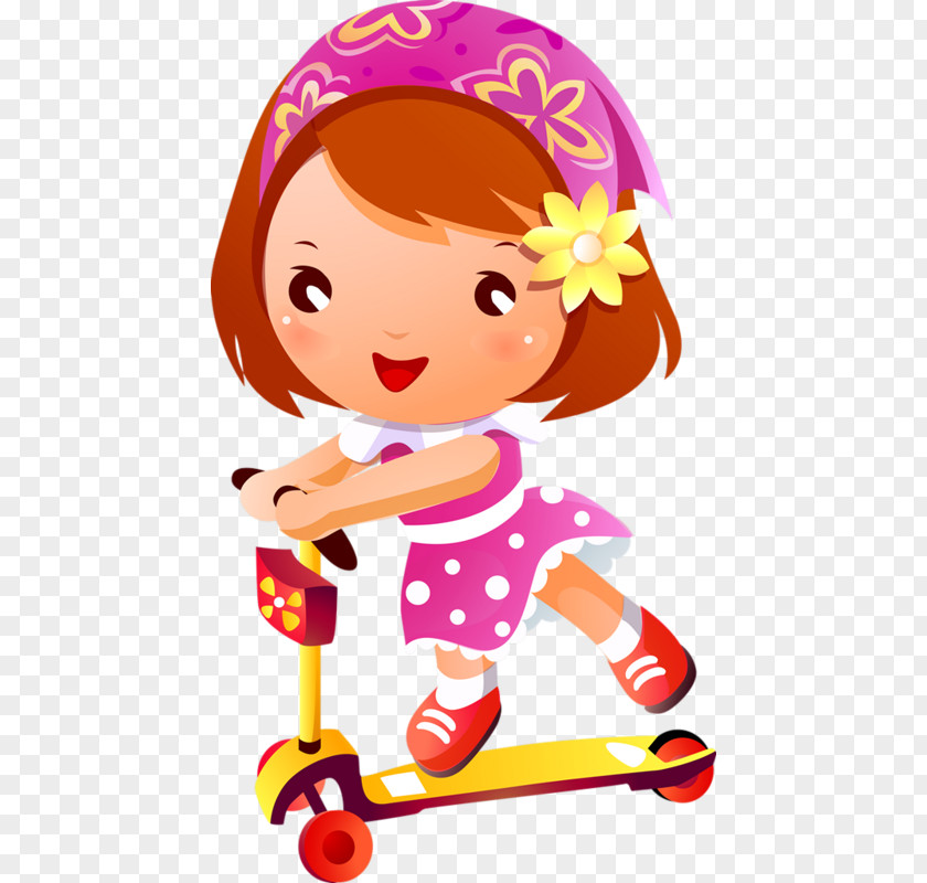 Kick Scooter Child PNG scooter , Girl playing scooters clipart PNG