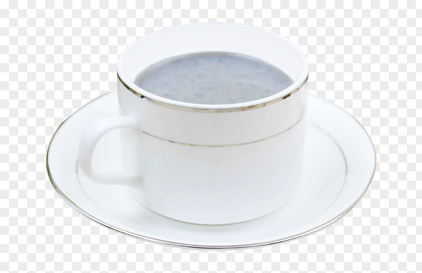 Red Dates Black Sesame Paste Tea Coffee Cup Porcelain Saucer Mug PNG