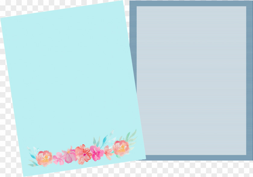 Stationary Paper Turquoise Teal Picture Frames Pattern PNG