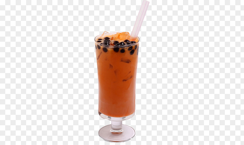 Drink Tea Thai Bubble Orange Milkshake PNG