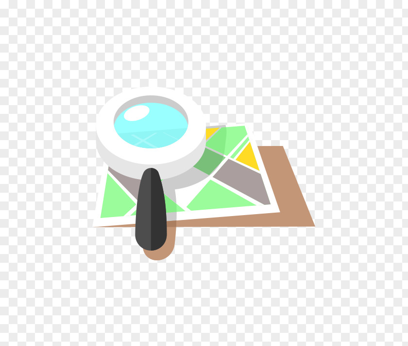 Map Search Magnifying Glass Icon PNG