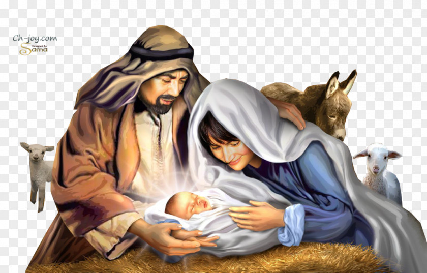 Holy Bible Family Nativity Of Jesus Scene Christmas Date Birth PNG