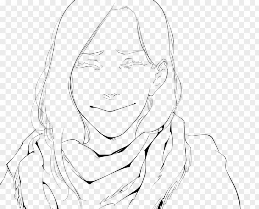 Kimi No Na Wa Eye Cheek Mouth Line Art Sketch PNG