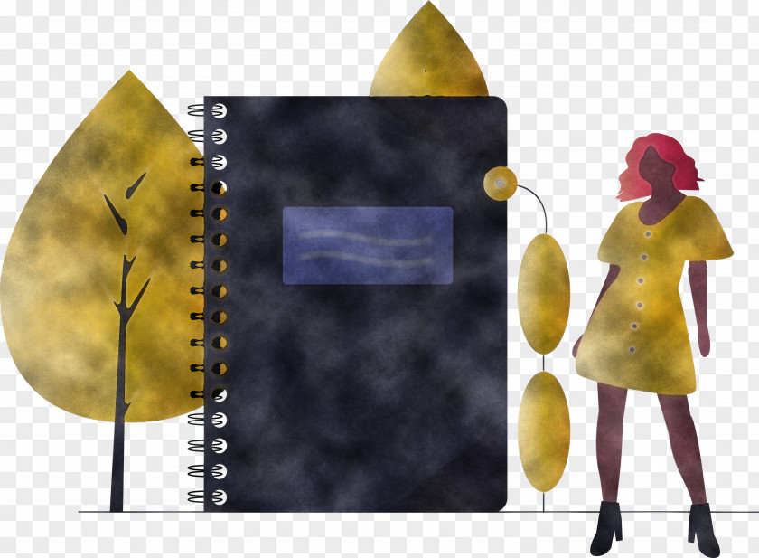 Notebook Girl PNG