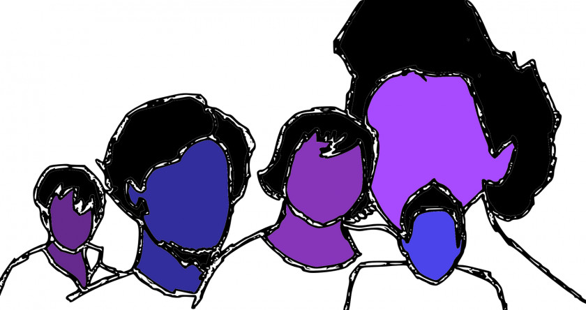 Purple People Cliparts Drawing Silhouette Clip Art PNG