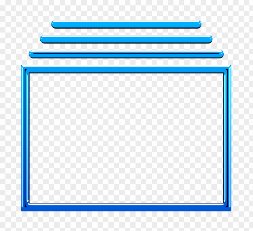 Rectangle Blue Essential Set Icon Tabs New PNG