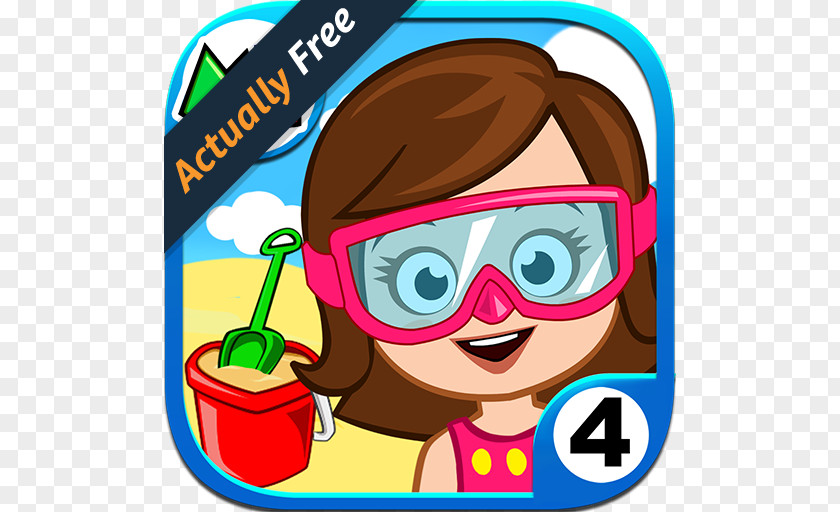 Android My Town : Beach Picnic Beauty Spa Saloon Best Friends' House ICEE™ Amusement Park Car Wash Fix & Drive PNG