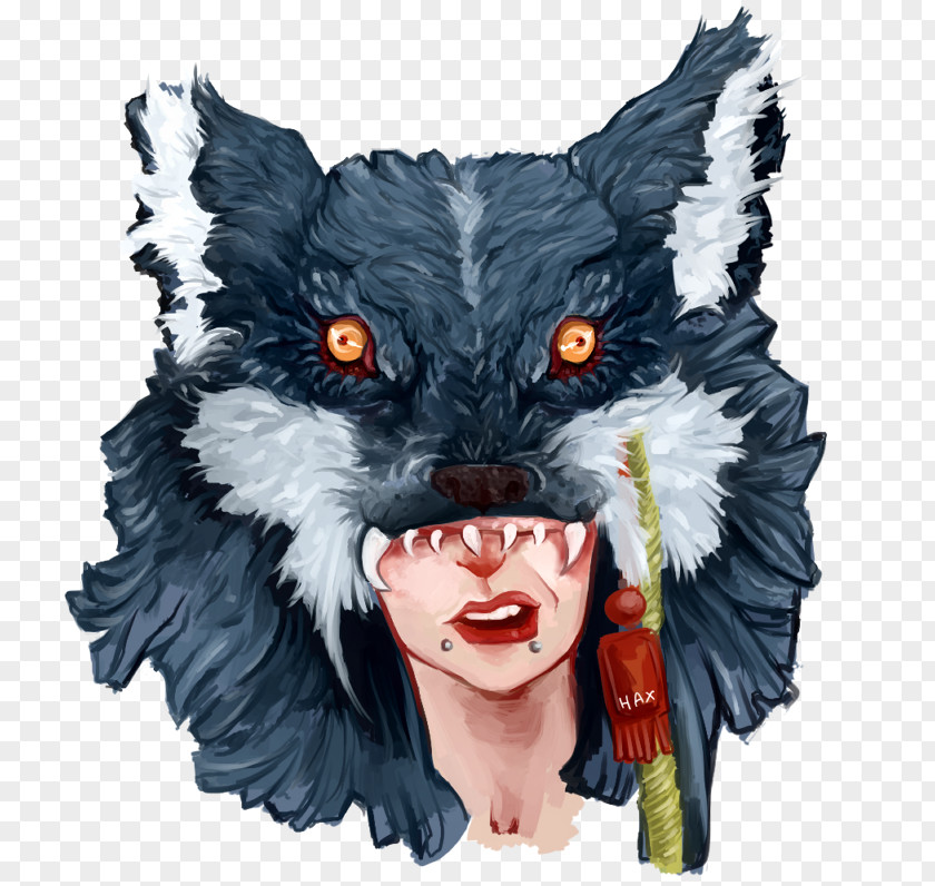 Face Painting Gray Wolf Drawing Werewolf Art PNG