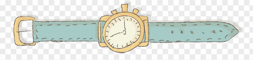 Cartoon Hand-painted Watch Clock PNG