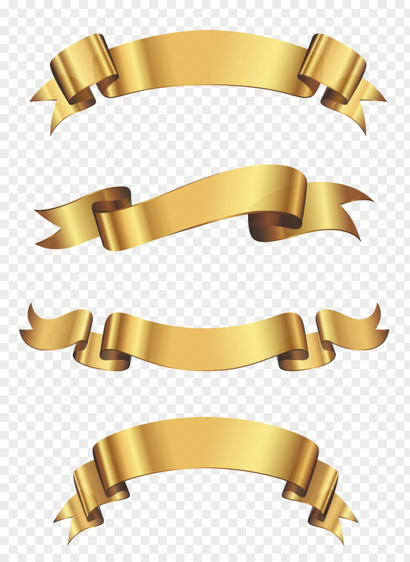 Gold Banner Cliparts Borders And Frames Ribbon Clip Art PNG