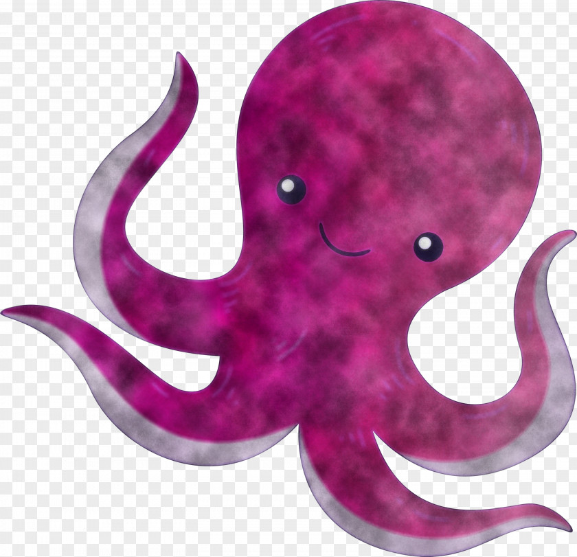 Octopus Giant Pacific Pink Purple Violet PNG