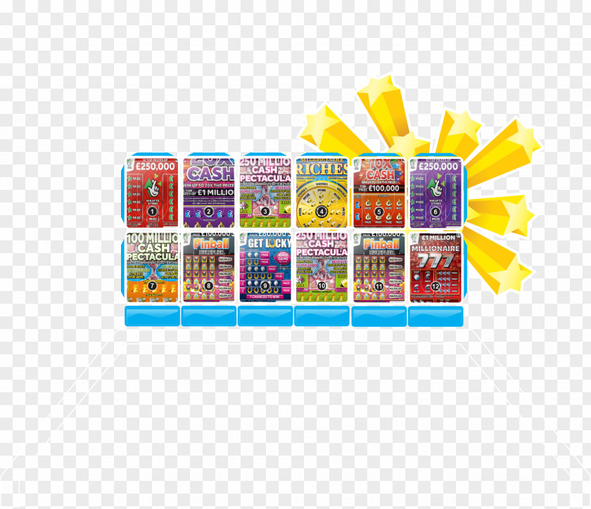Scratch Card Lottery Retail Scratchcard Ticket Countertop PNG