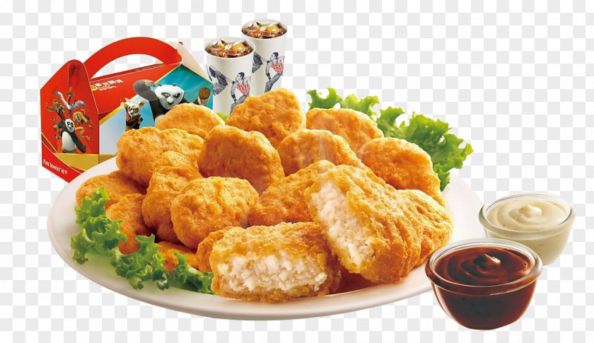 A Fried Chicken Pieces Nugget Hamburger Fast Food PNG