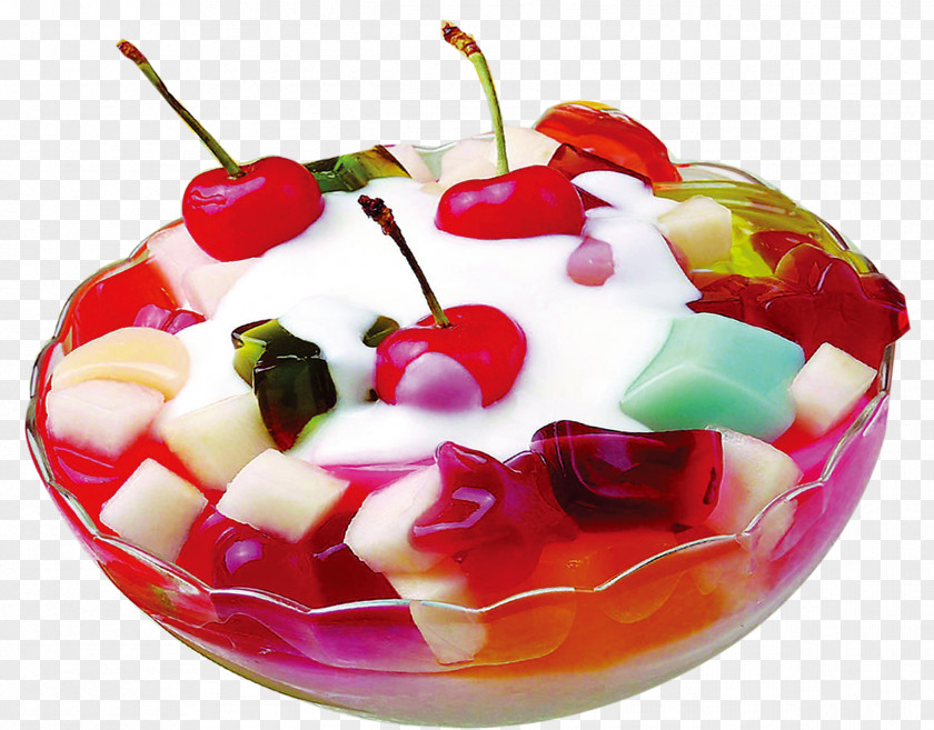 Cherry Jelly Gelatin Dessert Mango Pudding Iced Tea Frozen Food PNG