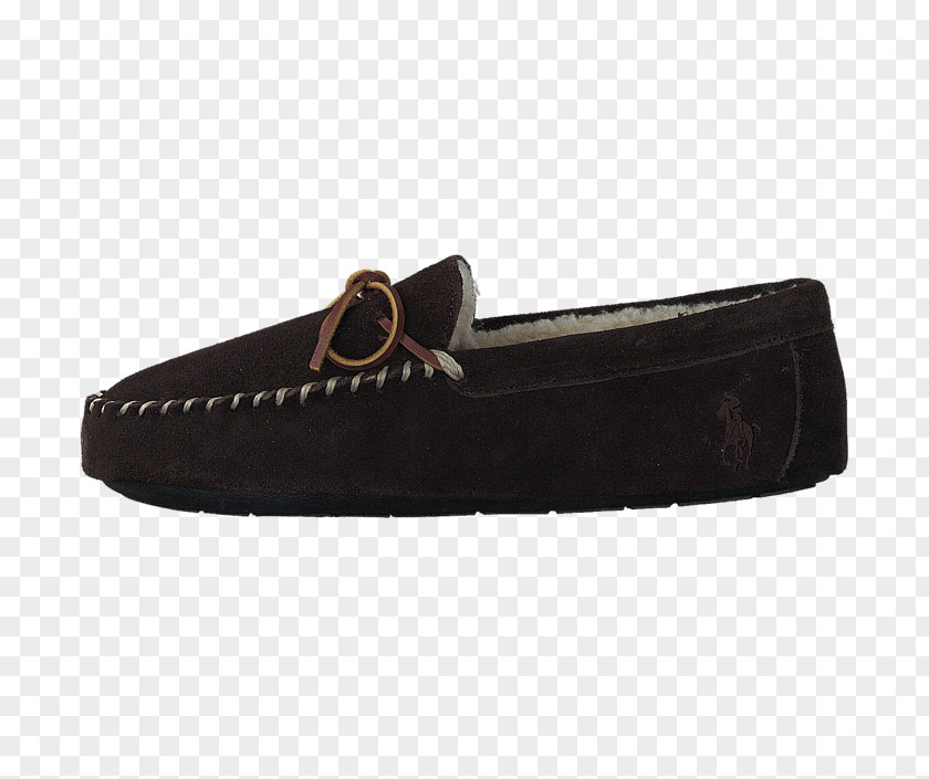 Ralph Lauren Logo Slip-on Shoe Suede Walking Black M PNG