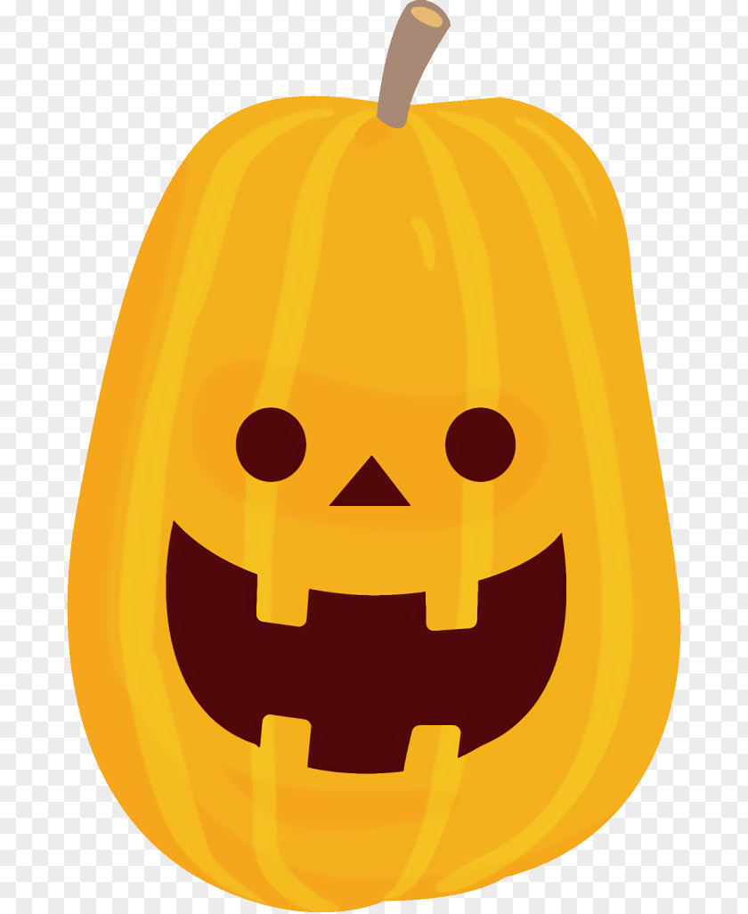 Vegetable Smile Jack-o-Lantern Halloween Carved Pumpkin PNG
