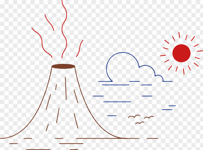 Volcanic Vector PNG