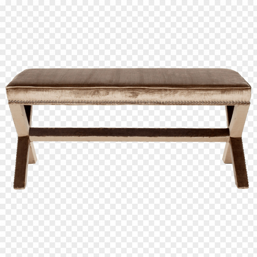 Antique Wood Bench Furniture Metal Headboard PNG