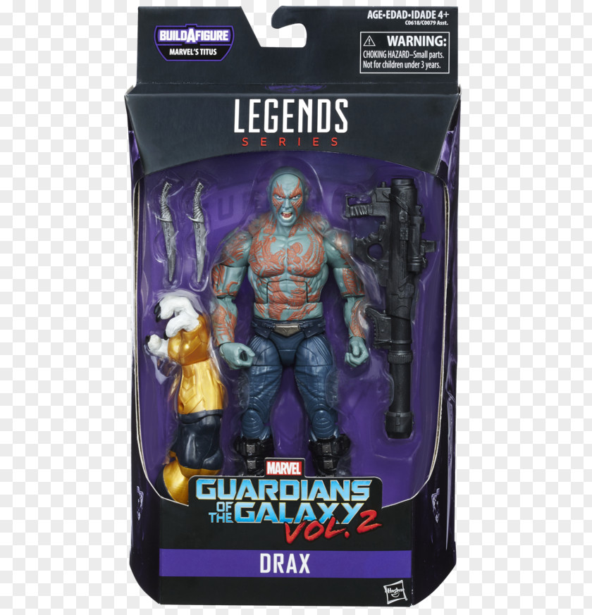 Guardian Of North Drax The Destroyer Star-Lord Groot Marvel Legends Titus PNG