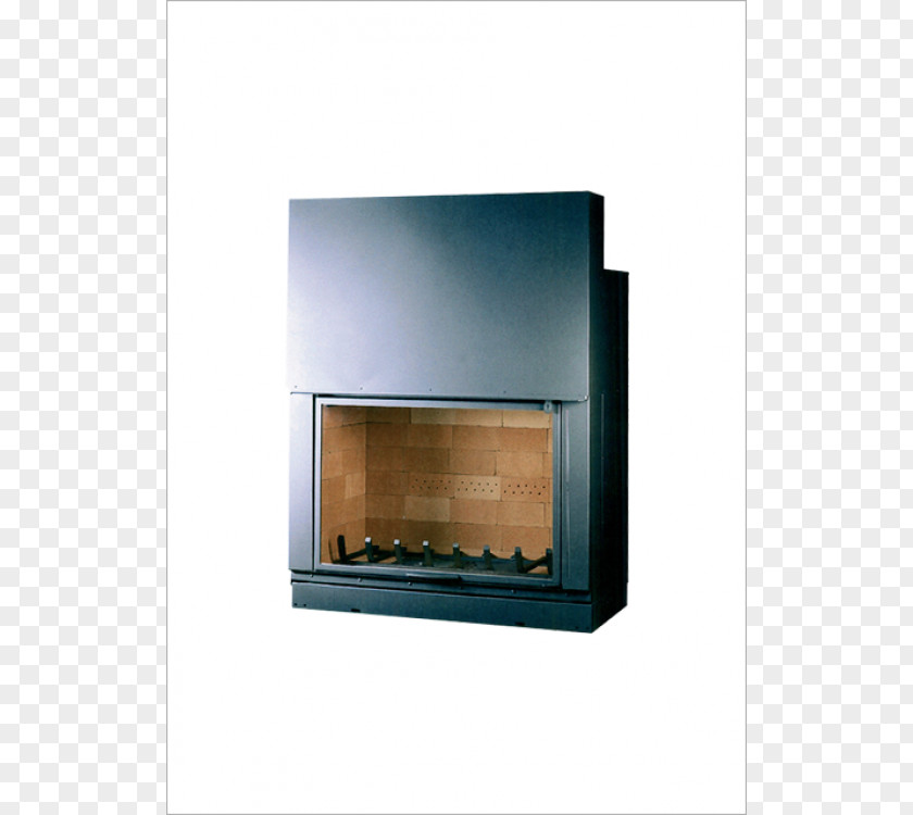 WOOD FIRE Fireplace Insert Hearth Stove Chimney PNG