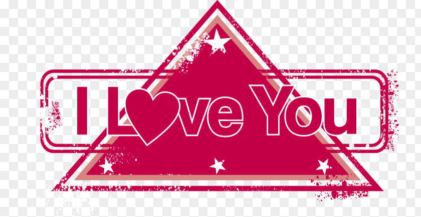 Red Letters Painted Triangle Pattern Clip Art PNG